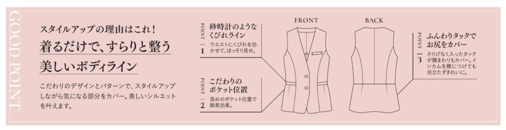 シリーズごとに選べるシルエット