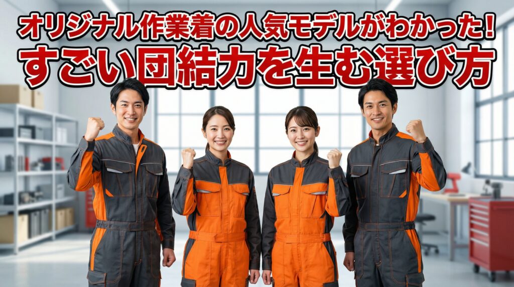 オリジナル作業着の人気モデルがわかった！すごい団結力を生む選び方