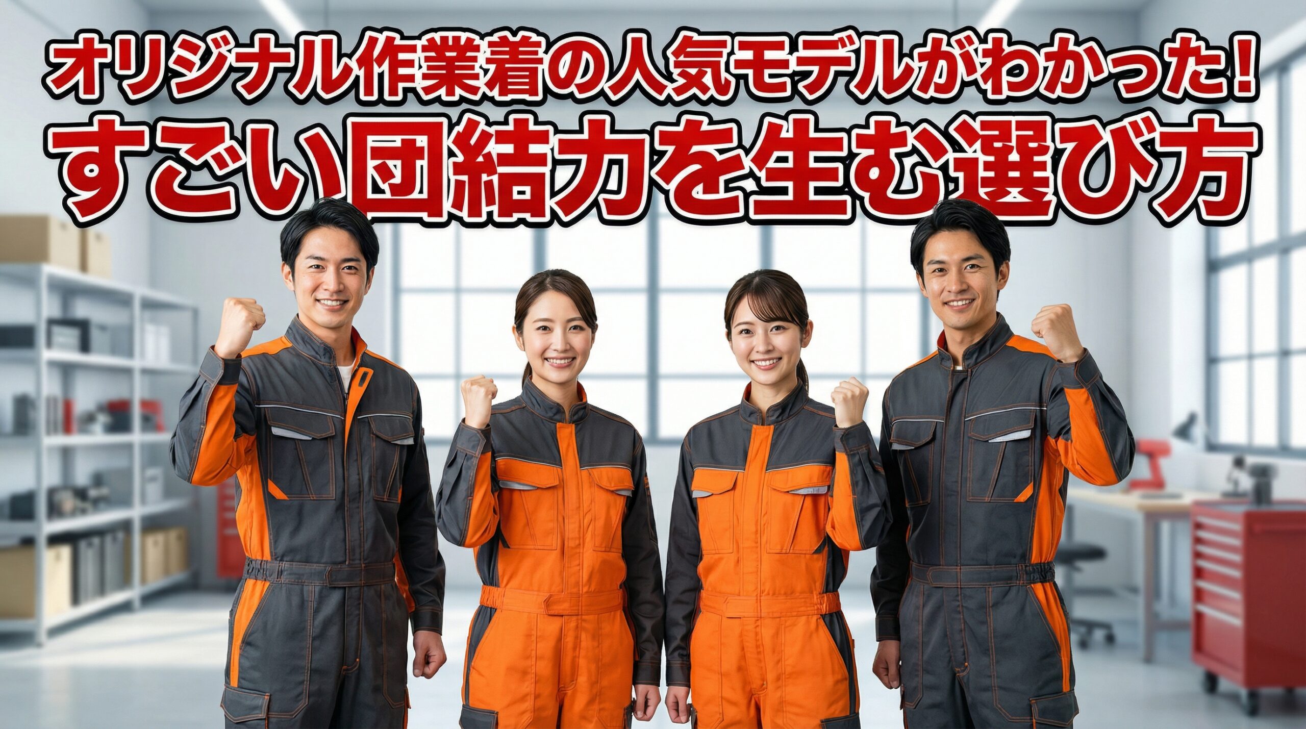 オリジナル作業着の人気モデルがわかった！すごい団結力を生む選び方