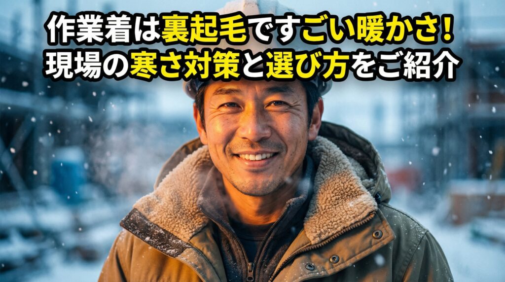 作業着は裏起毛ですごい暖かさ！現場の寒さ対策と選び方をご紹介