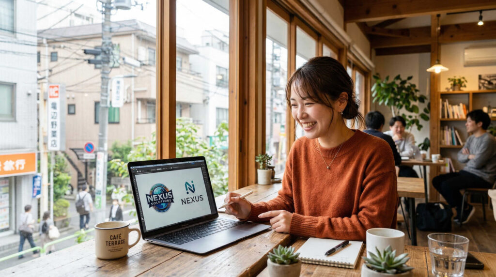 CIロゴを作業着用に簡略化するときの判断基準