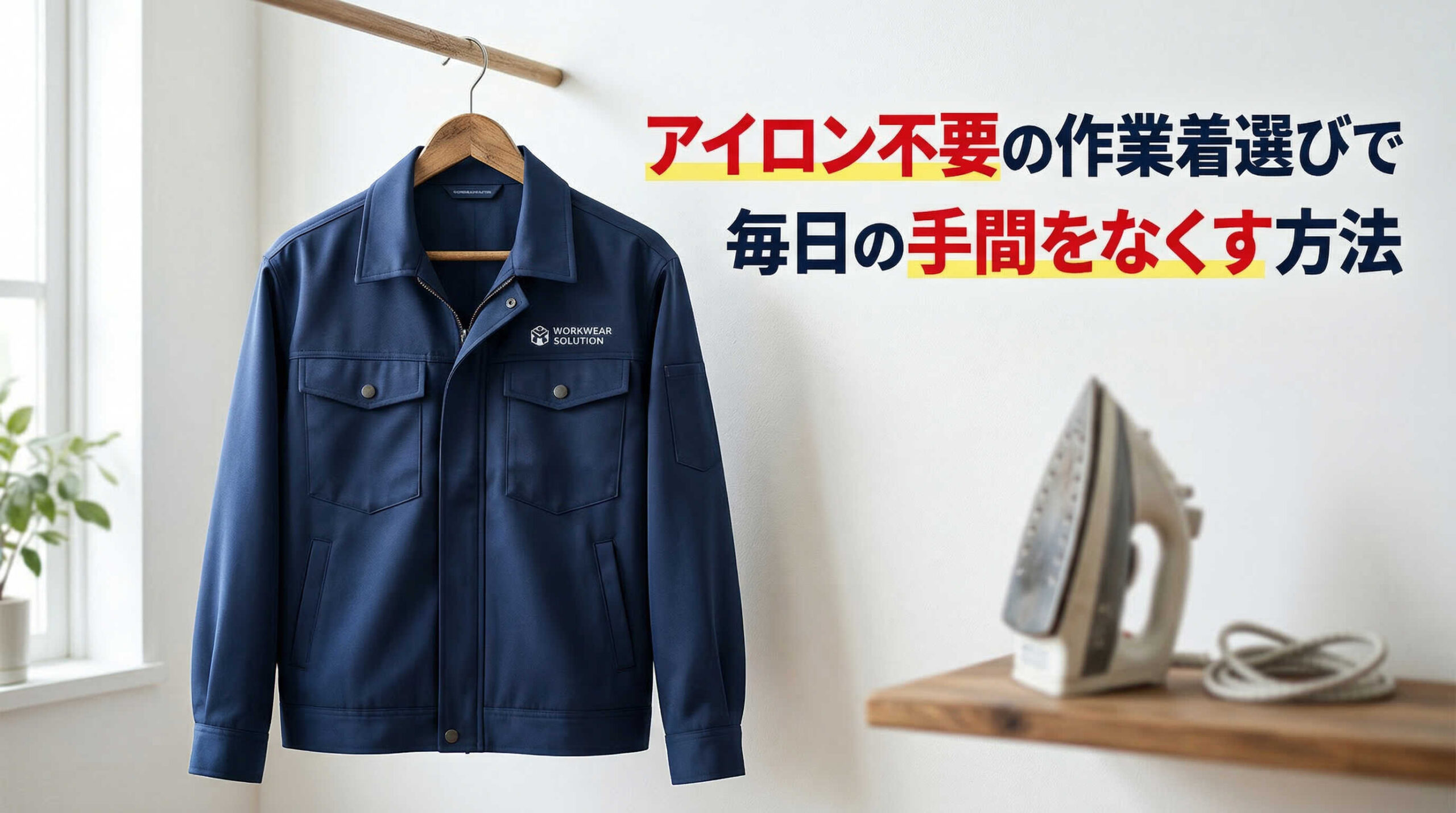 アイロン不要の作業着選びで毎日の手間をなくす方法