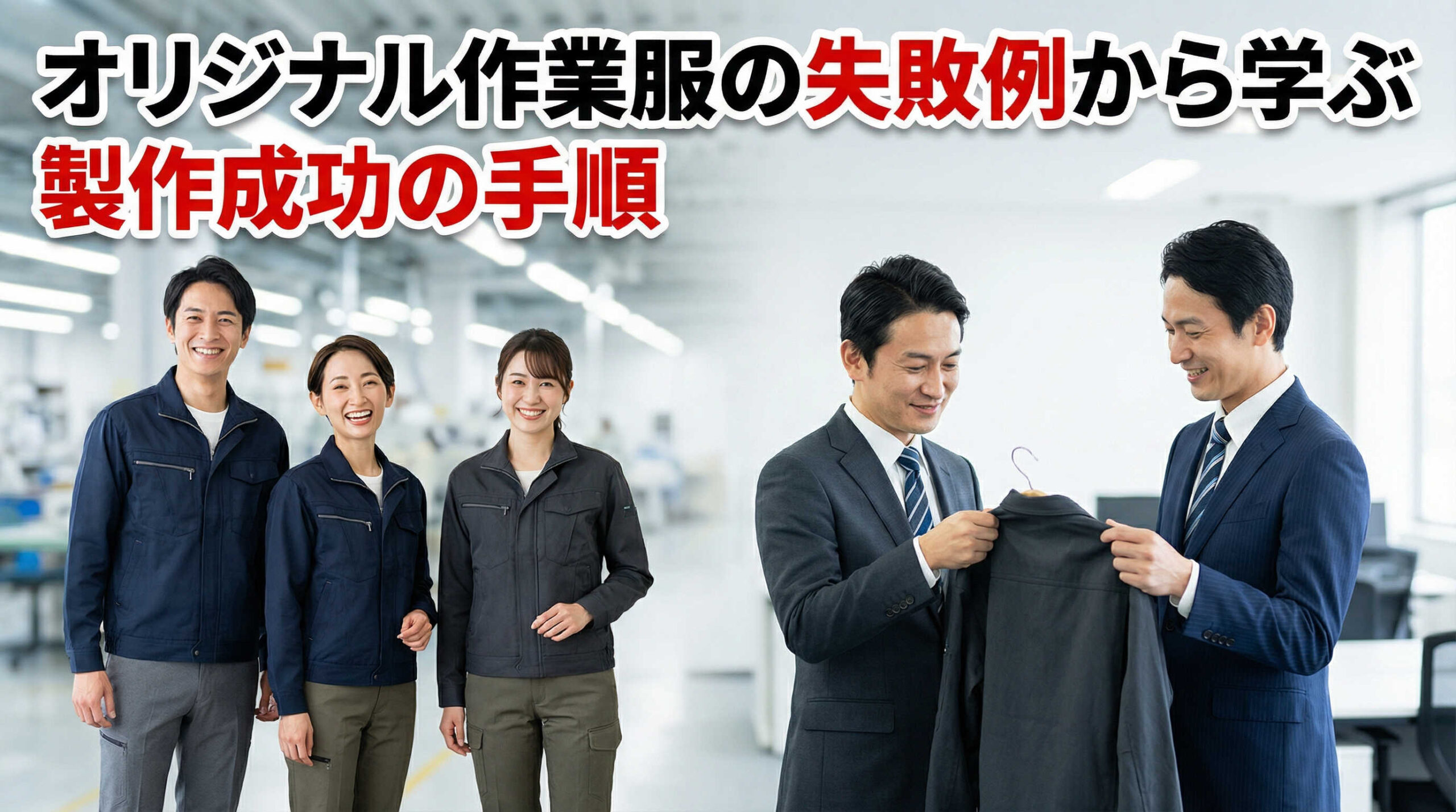 オリジナル作業服の失敗例から学ぶ製作成功の手順