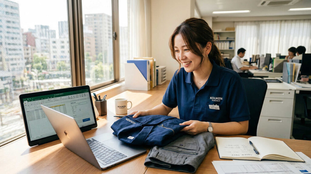 オリジナル作業着を作るときの発注の流れ