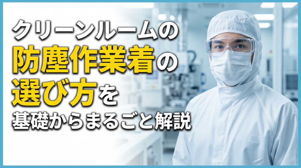 クリーンルームの防塵作業着の選び方を基礎からまるごと解説
