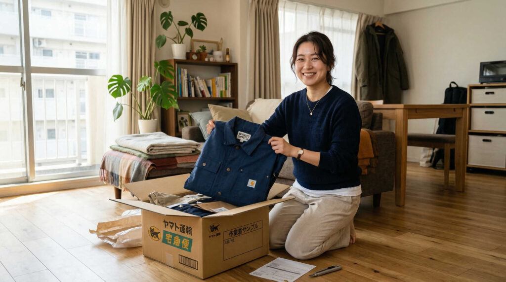 サンプル試着の申し込みから返却までの流れ