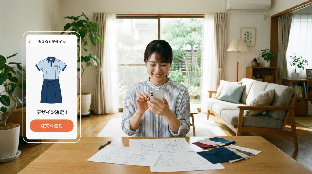 シミュレーションからオリジナルユニフォーム発注までの流れ