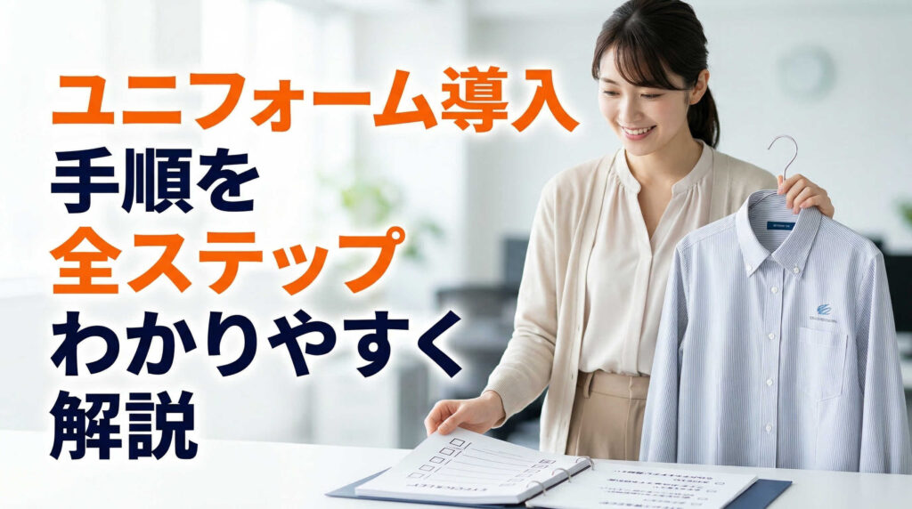 ユニフォーム導入の手順を全ステップわかりやすく解説