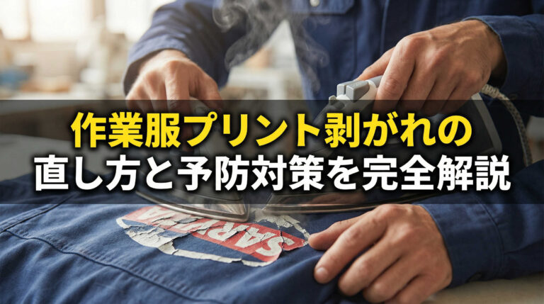 作業服プリント剥がれの直し方と予防対策を完全解説