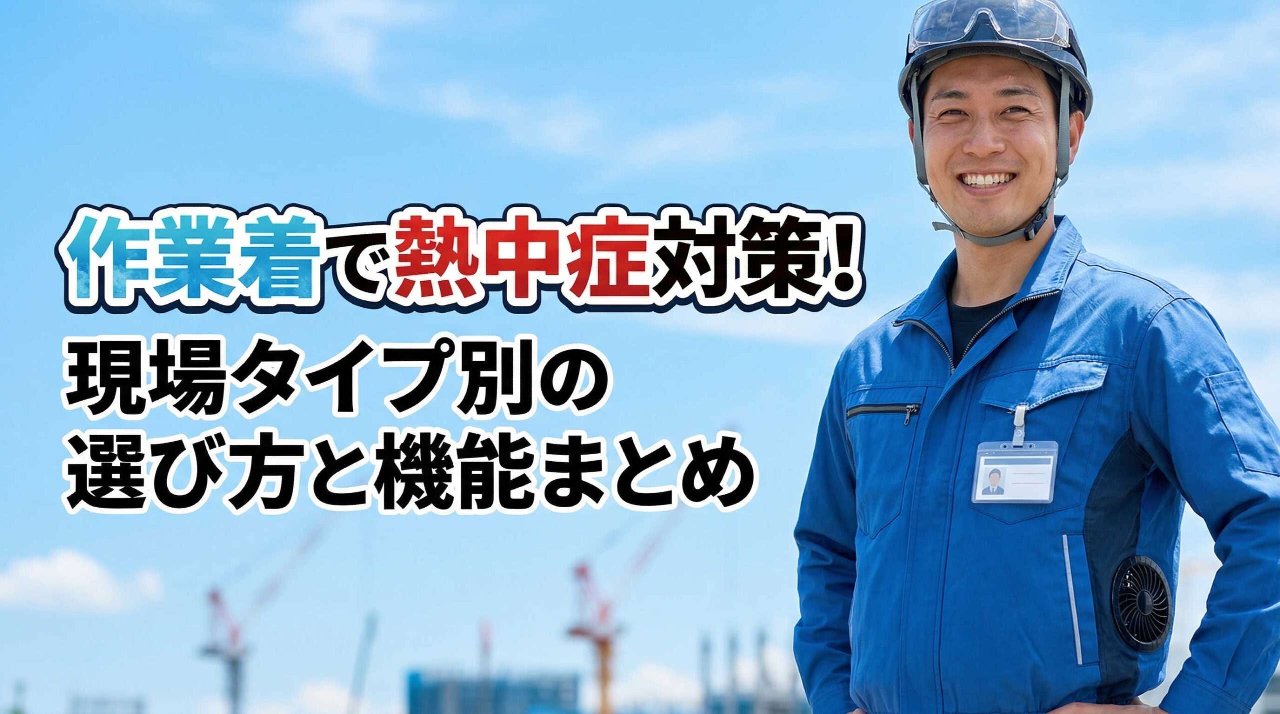 作業着で熱中症対策！現場タイプ別の選び方と機能まとめ