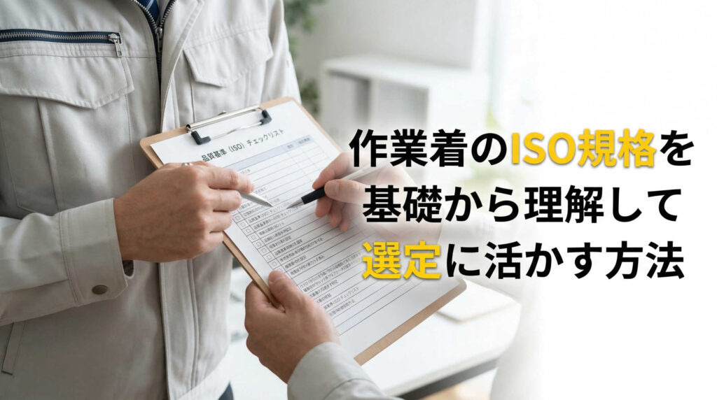 作業着のISO規格を基礎から理解して選定に活かす方法
