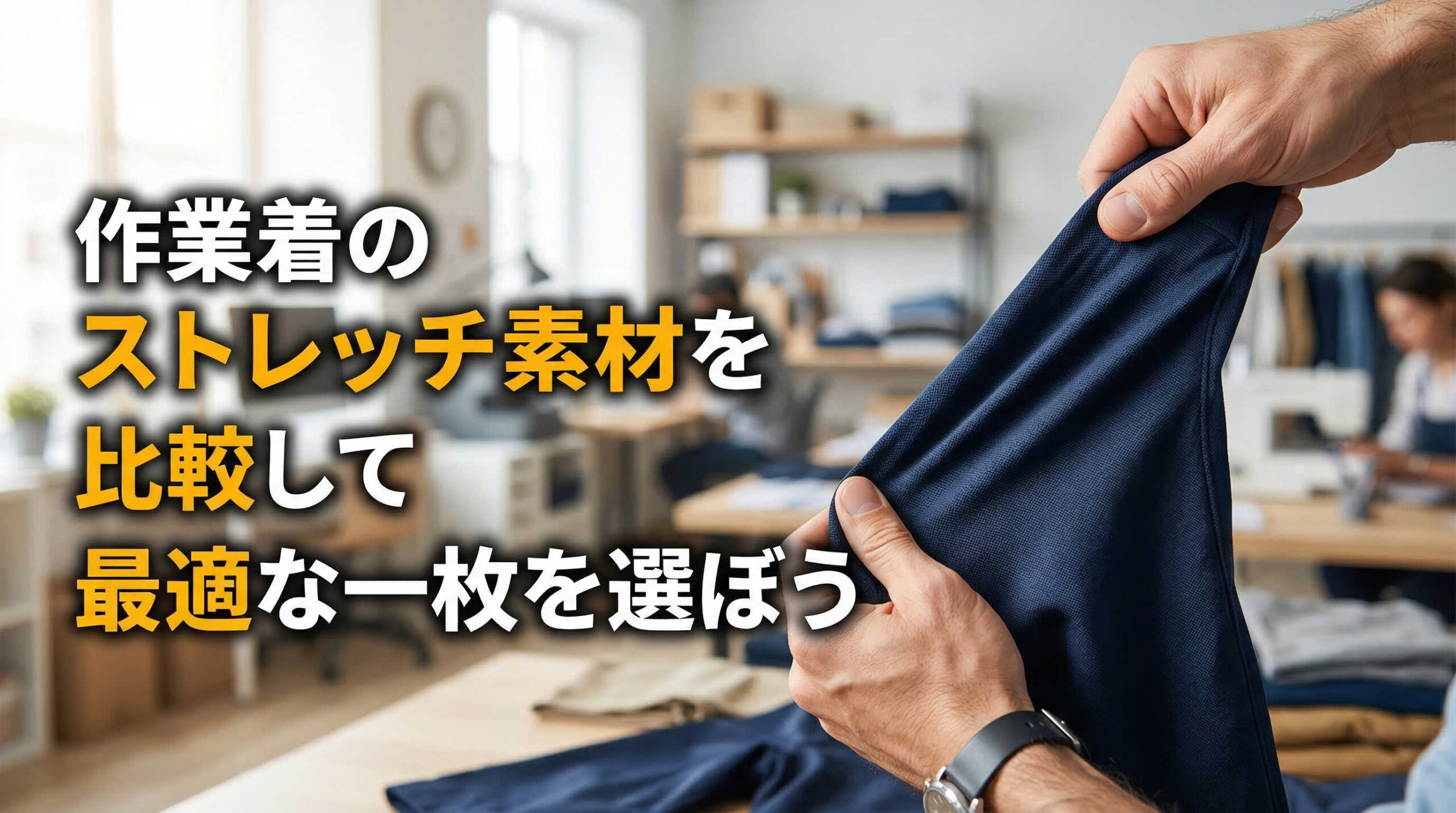 作業着のストレッチ素材を比較して最適な一枚を選ぼう