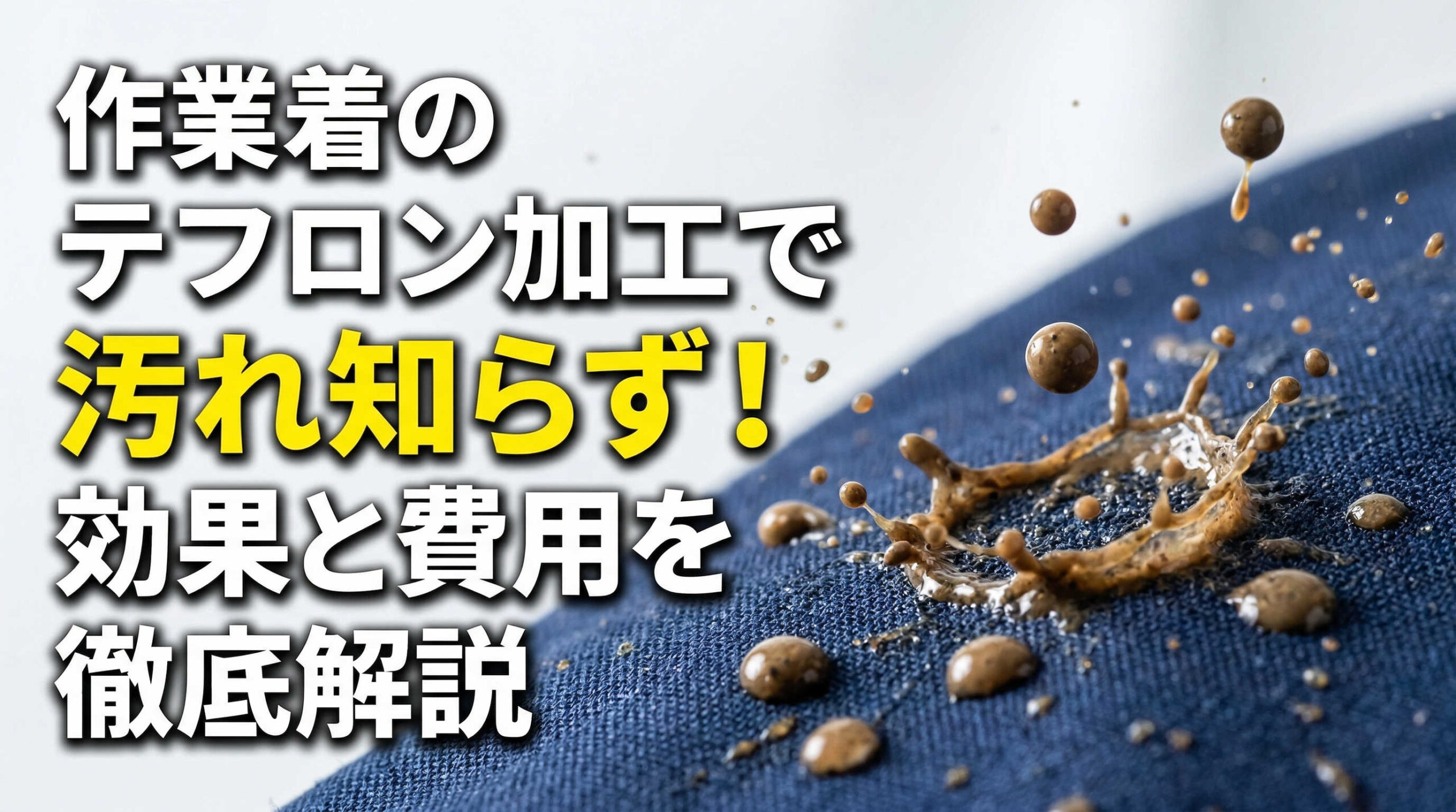作業着のテフロン加工で汚れ知らず！効果と費用を徹底解説