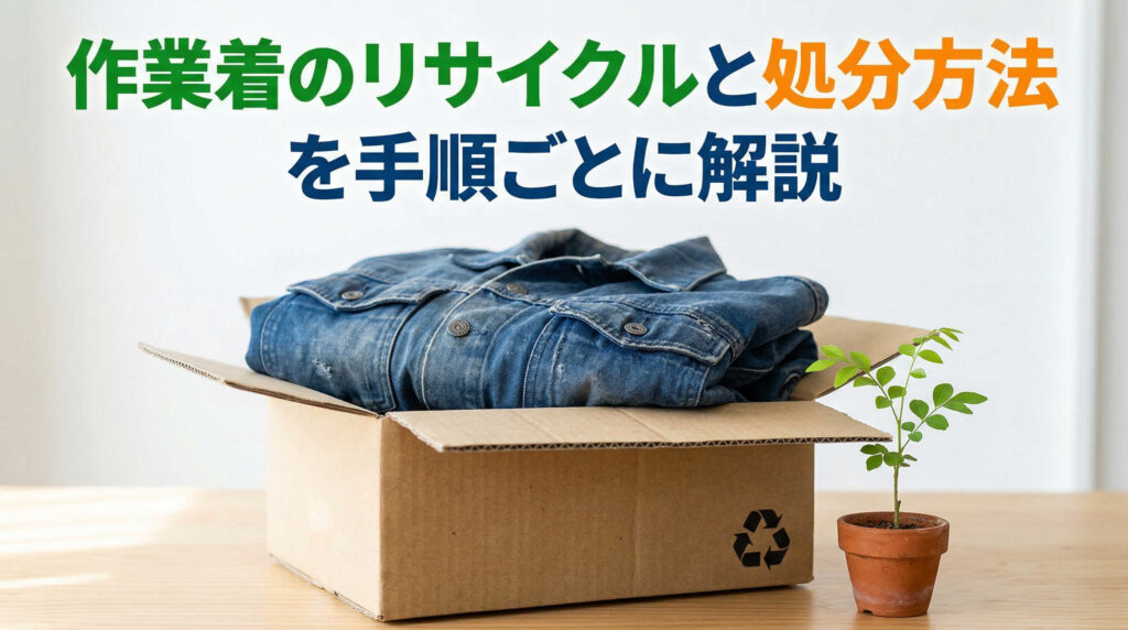 作業着のリサイクルと処分方法を手順ごとに解説