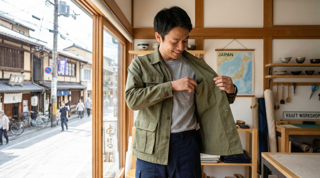 作業着の主なポケットの種類と役割