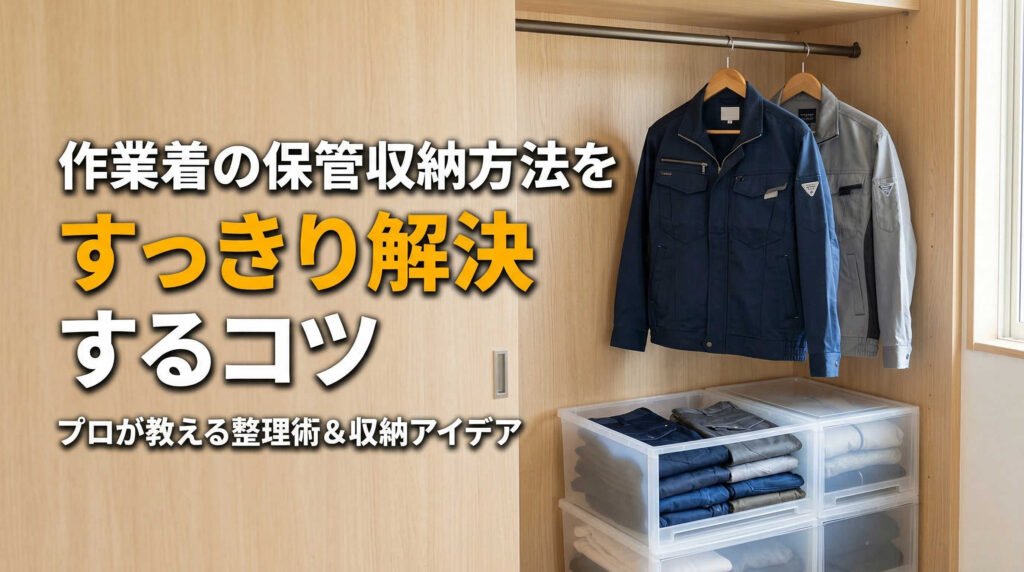 作業着の保管収納方法をすっきり解決するコツ