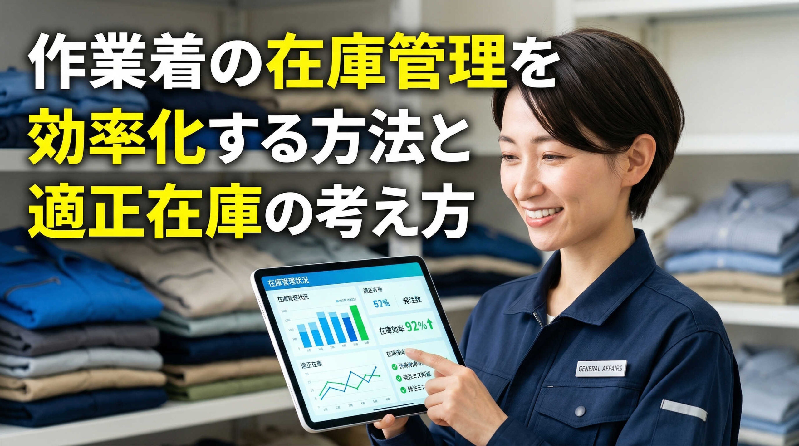 作業着の在庫管理を効率化する方法と適正在庫の考え方