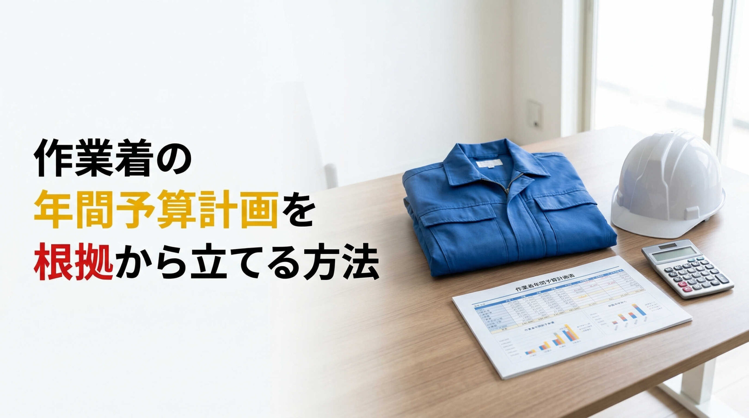 作業着の年間予算計画を根拠から立てる方法
