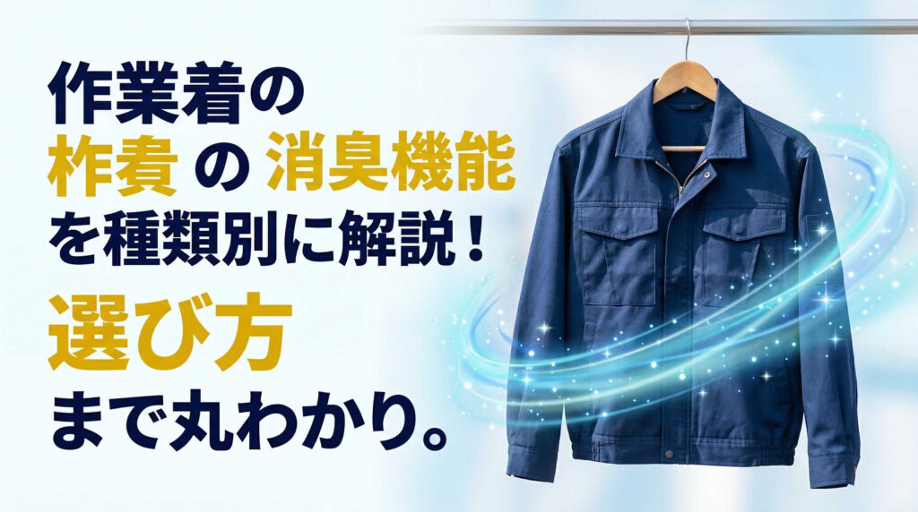 作業着の消臭機能を種類別に解説！選び方まで丸わかり