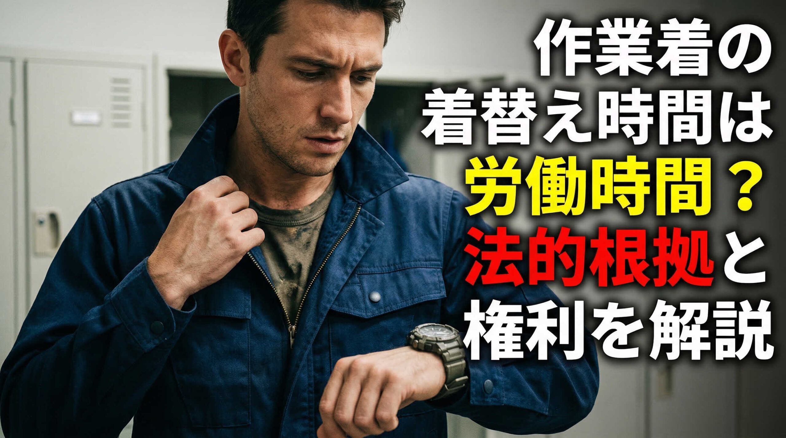 作業着の着替え時間は労働時間？法的根拠と権利を解説
