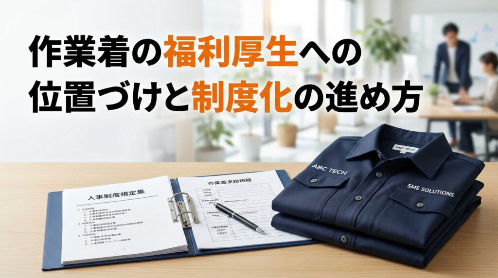 作業着の福利厚生への位置づけと制度化の進め方