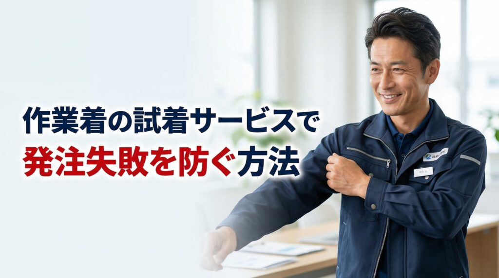 作業着の試着サービスで発注失敗を防ぐ方法