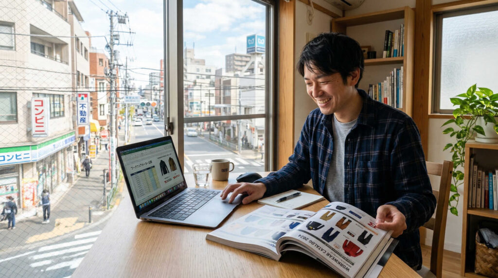 作業着の試着サービスを提供しているのはどこ？