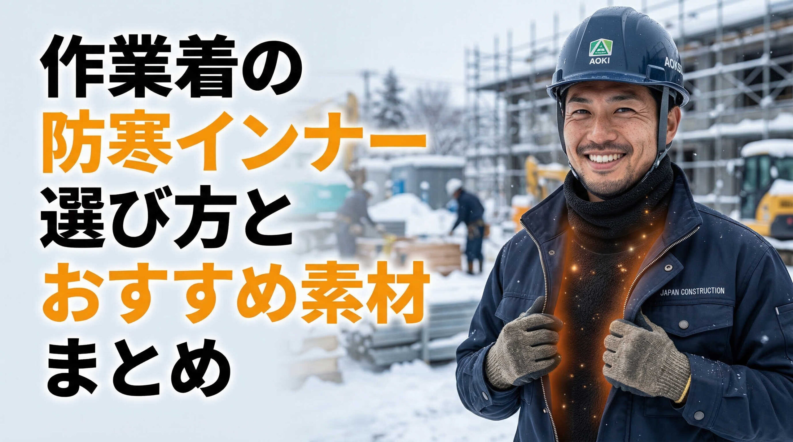 作業着の防寒インナー選び方とおすすめ素材まとめ