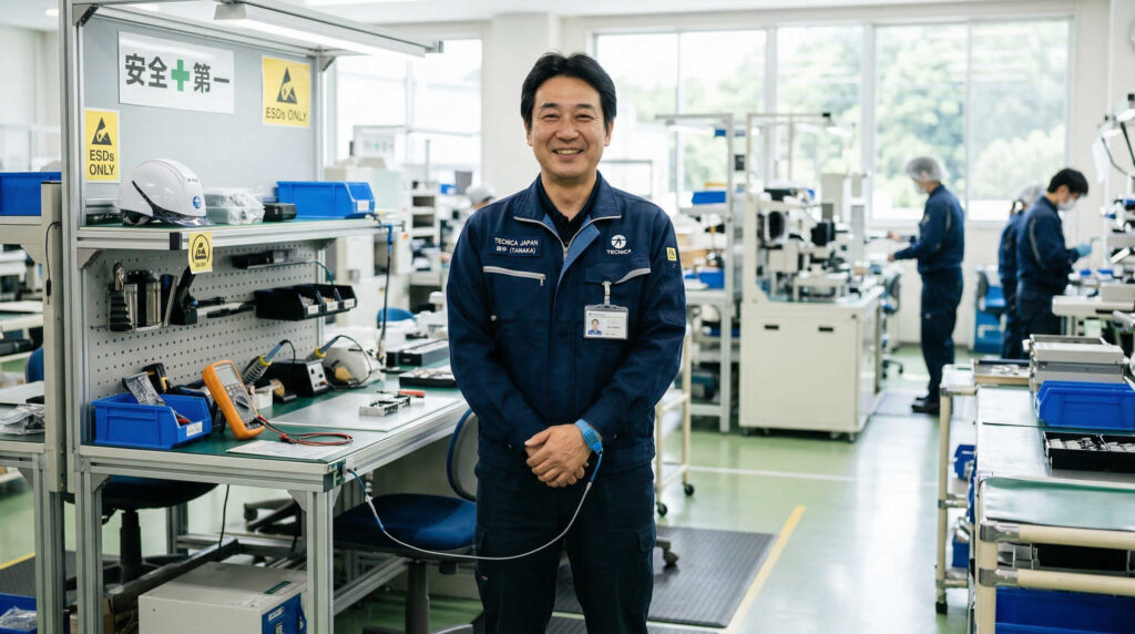 作業着の静電気対策には「帯電防止素材」の作業着への切り替えが最も効果的