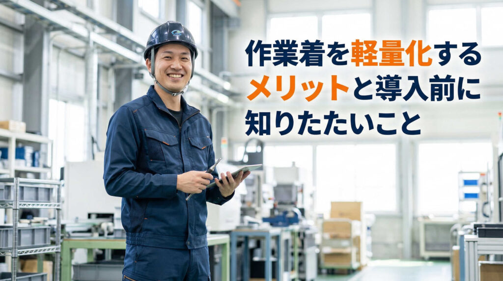 作業着を軽量化するメリットと導入前に知りたいこと