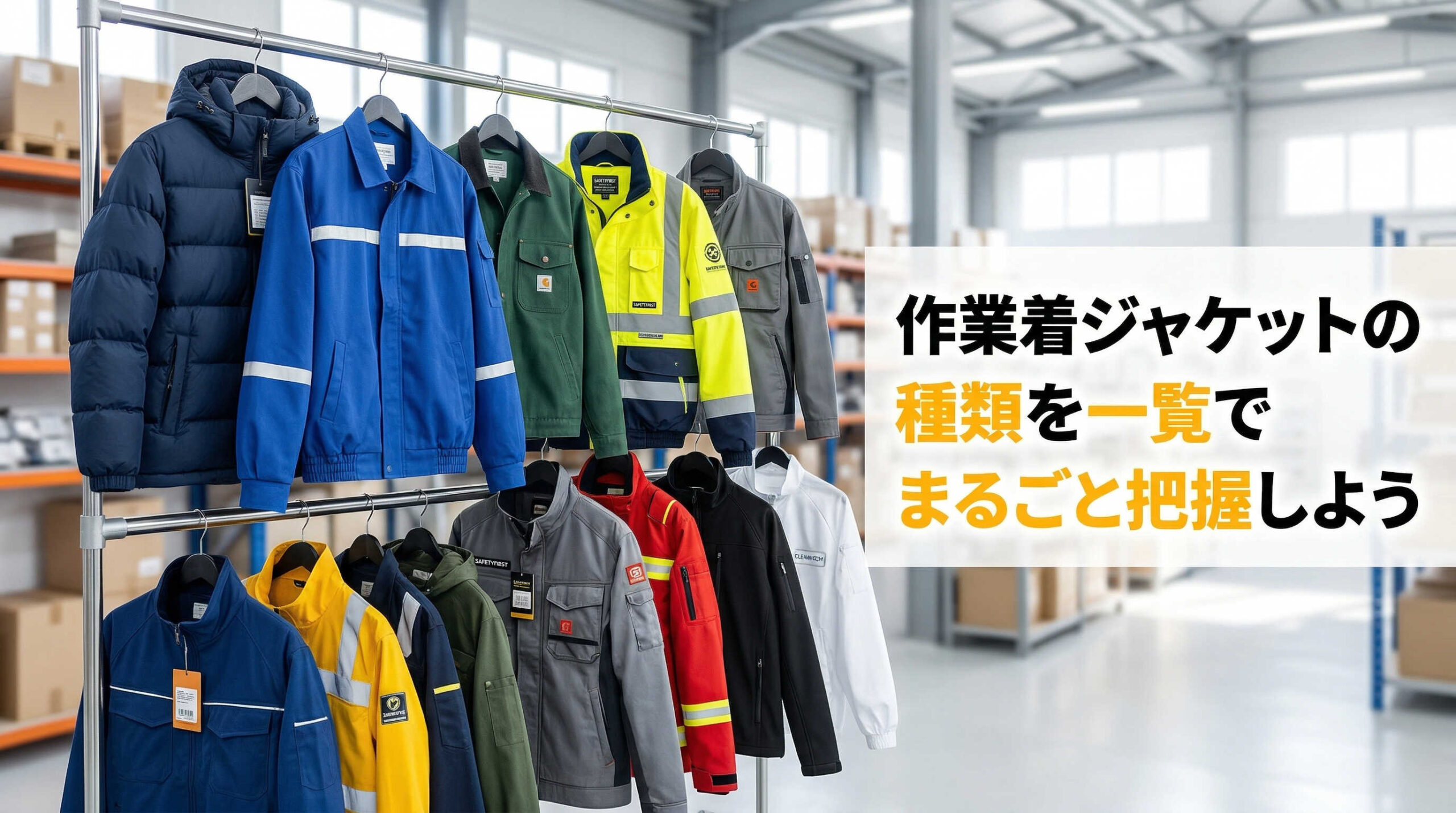 作業着ジャケットの種類を一覧でまるごと把握しよう