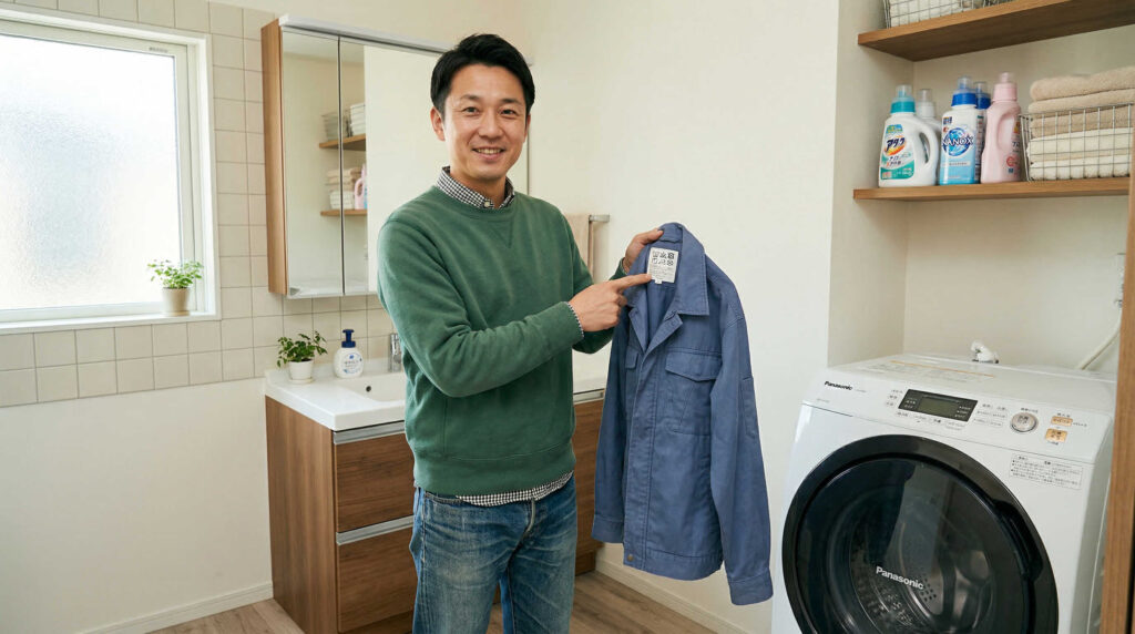 作業着タグの「洗濯表示記号」の読み方