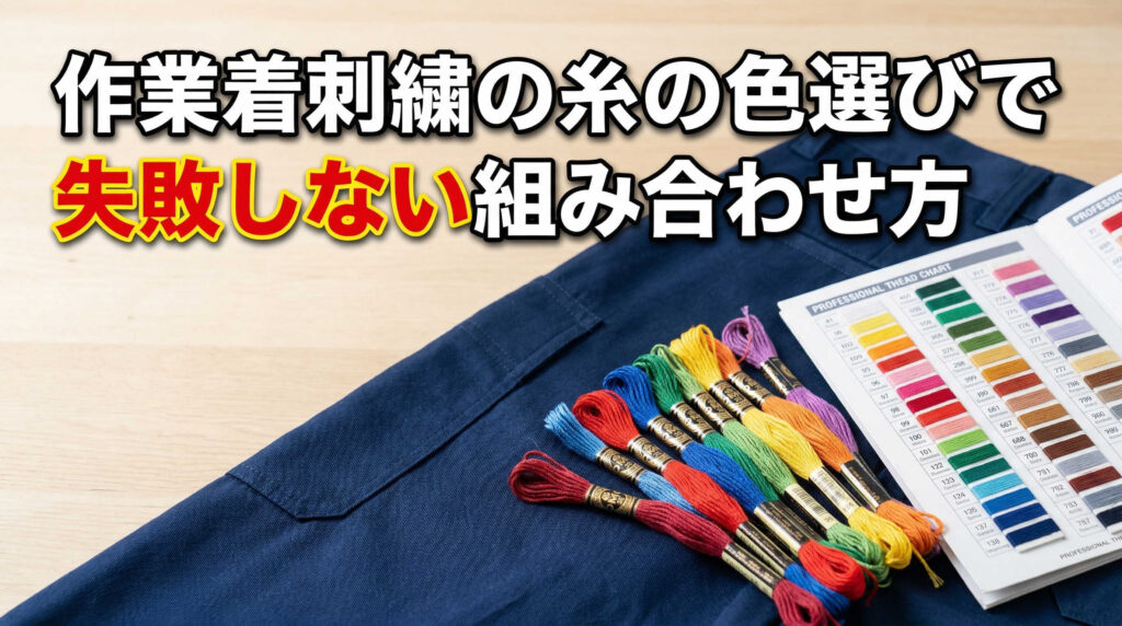 作業着刺繍の糸の色選びで失敗しない組み合わせ方