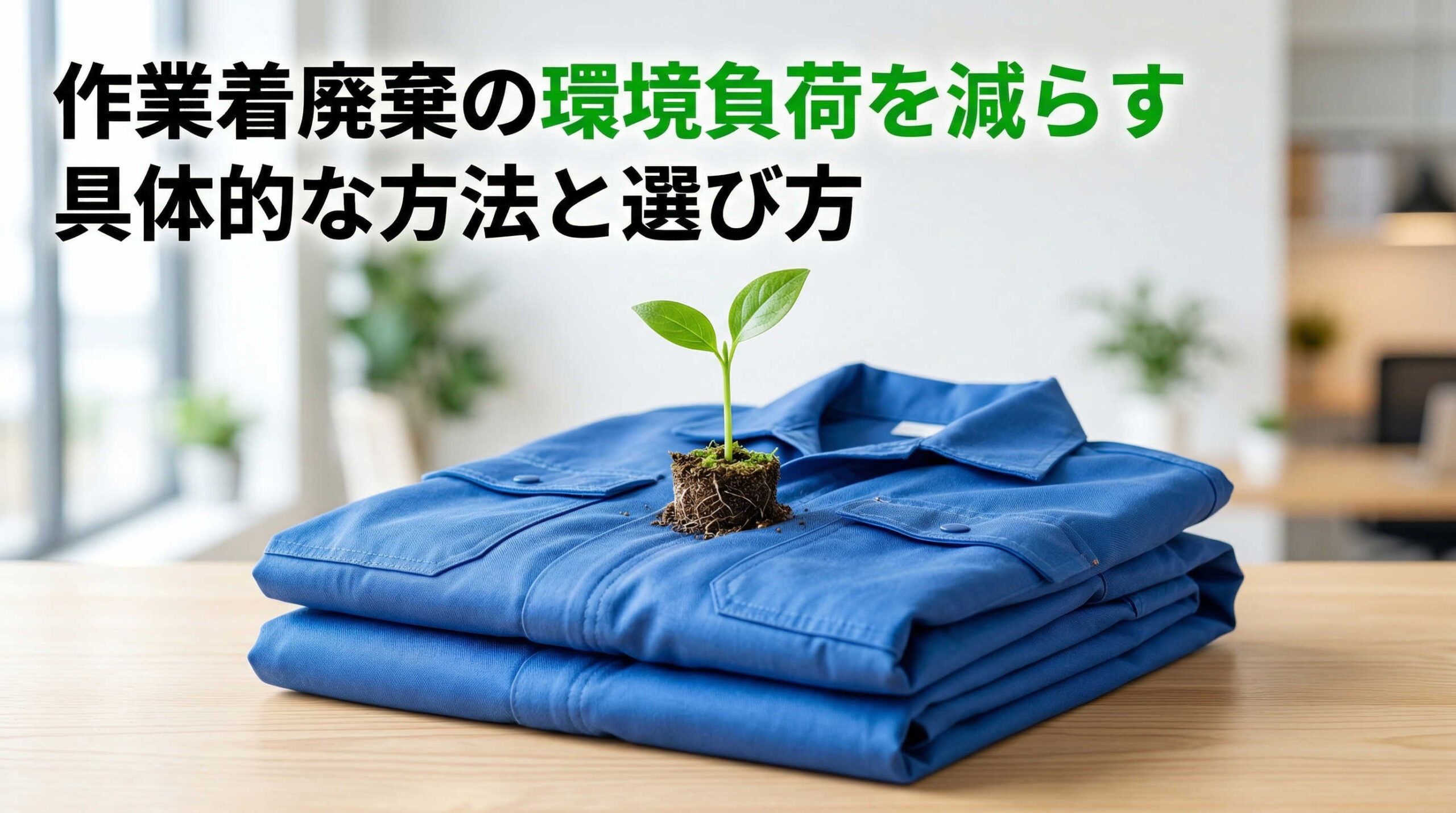 作業着廃棄の環境負荷を減らす具体的な方法と選び方