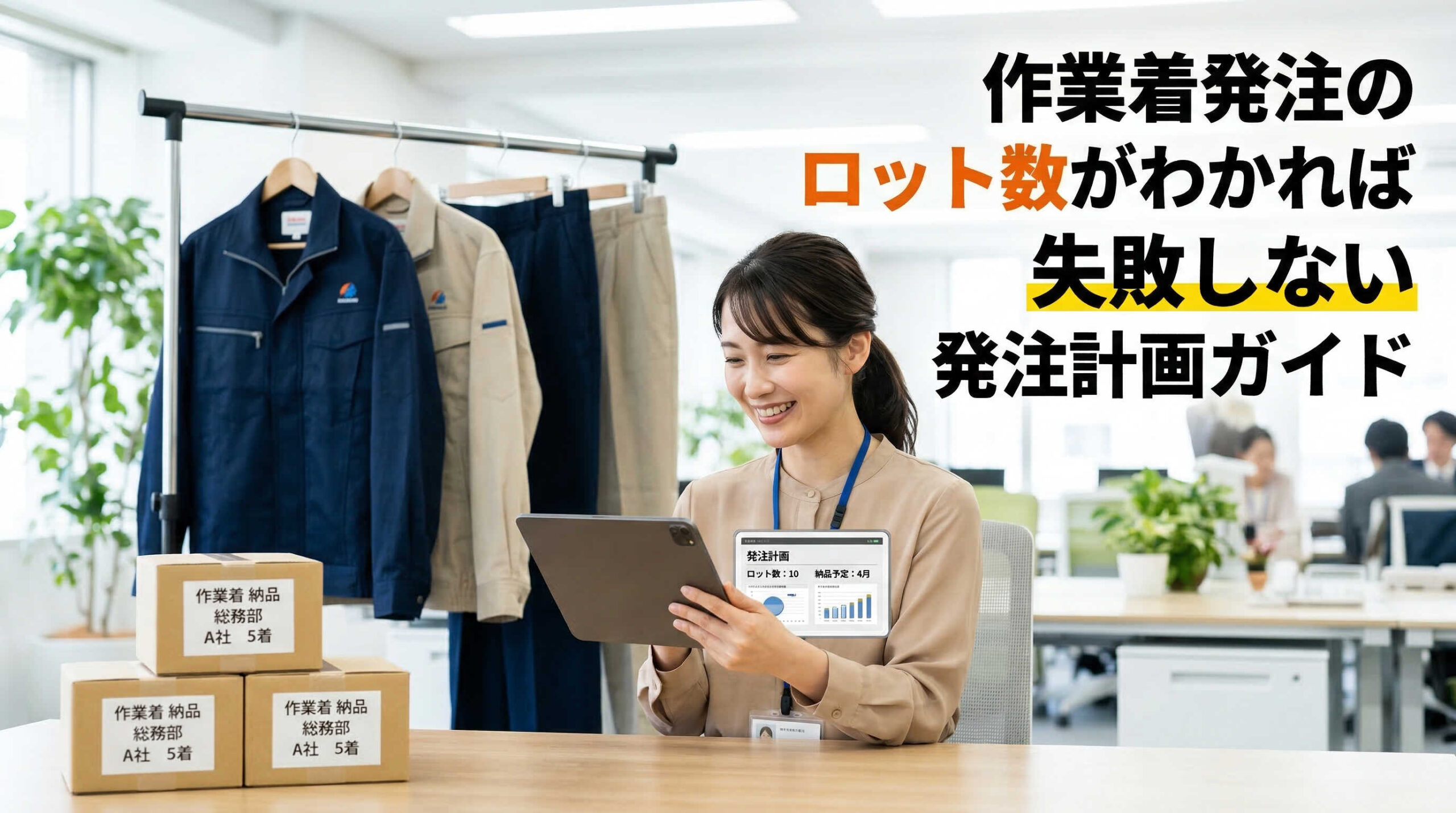 作業着発注のロット数がわかれば失敗しない発注計画ガイド