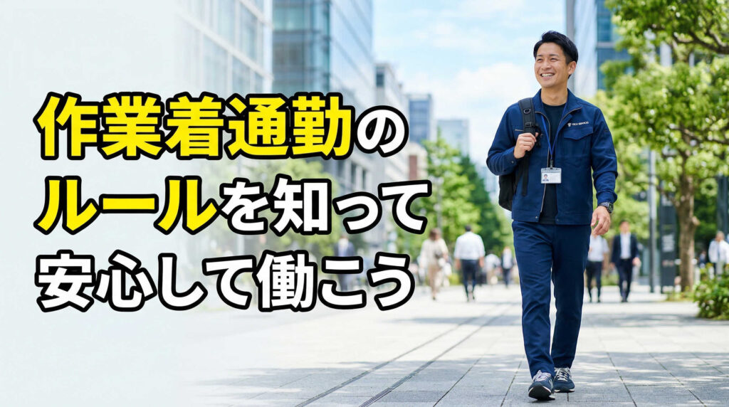 作業着通勤のルールを知って安心して働こう