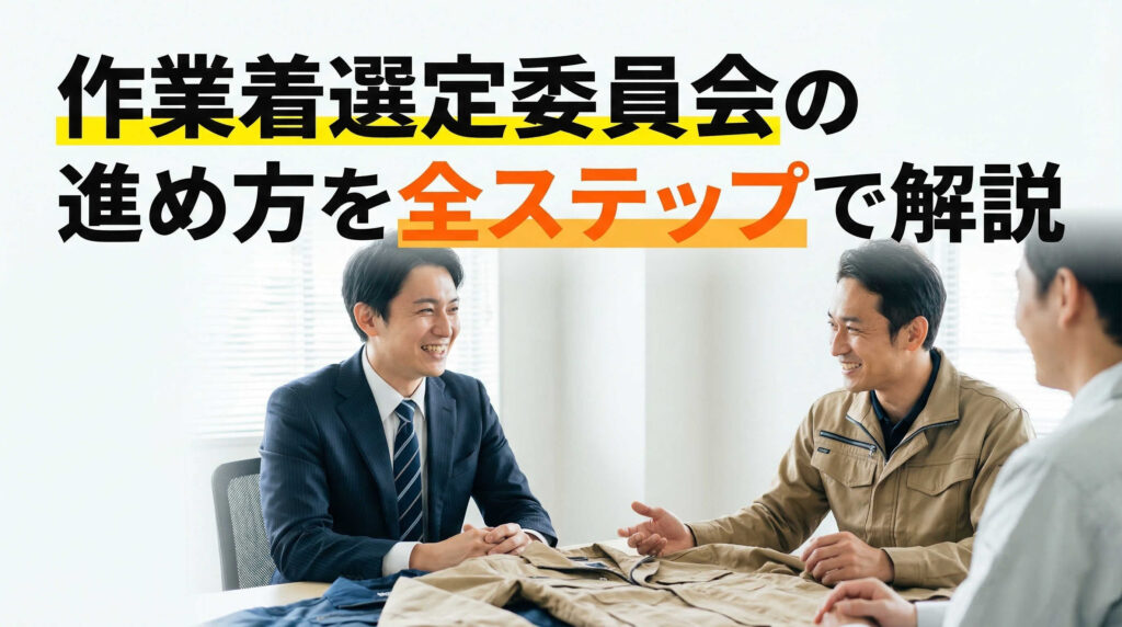作業着選定委員会の進め方を全ステップで解説