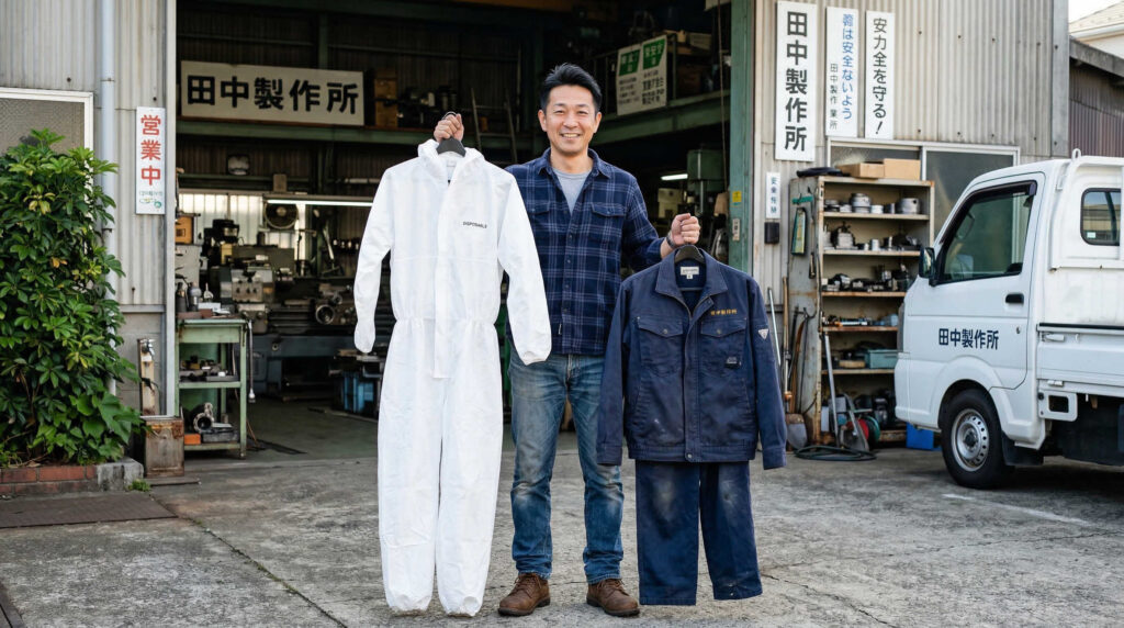 使い捨てと繰り返し使用できる作業着の使い分け方