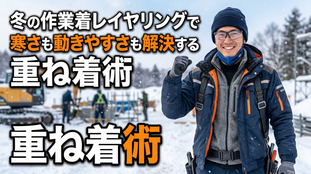 冬の作業着レイヤリングで寒さも動きやすさも解決する重ね着術