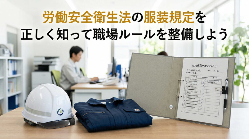 労働安全衛生法の服装規定を正しく知って職場ルールを整備しよう