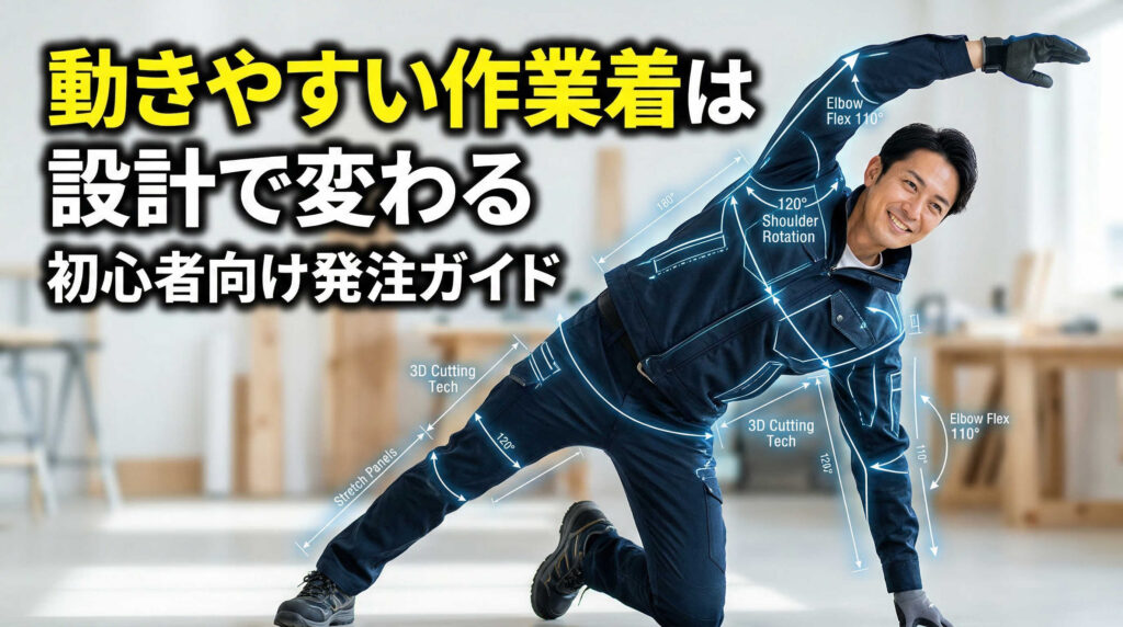 動きやすい作業着は設計で変わる初心者向け発注ガイド