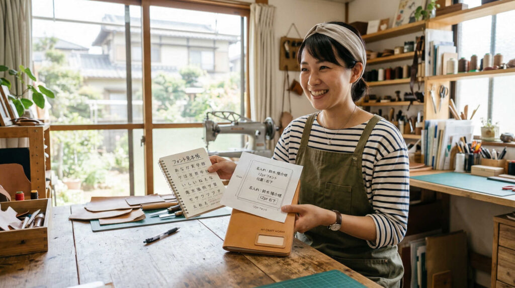 名入れの内容・位置・フォントの選び方