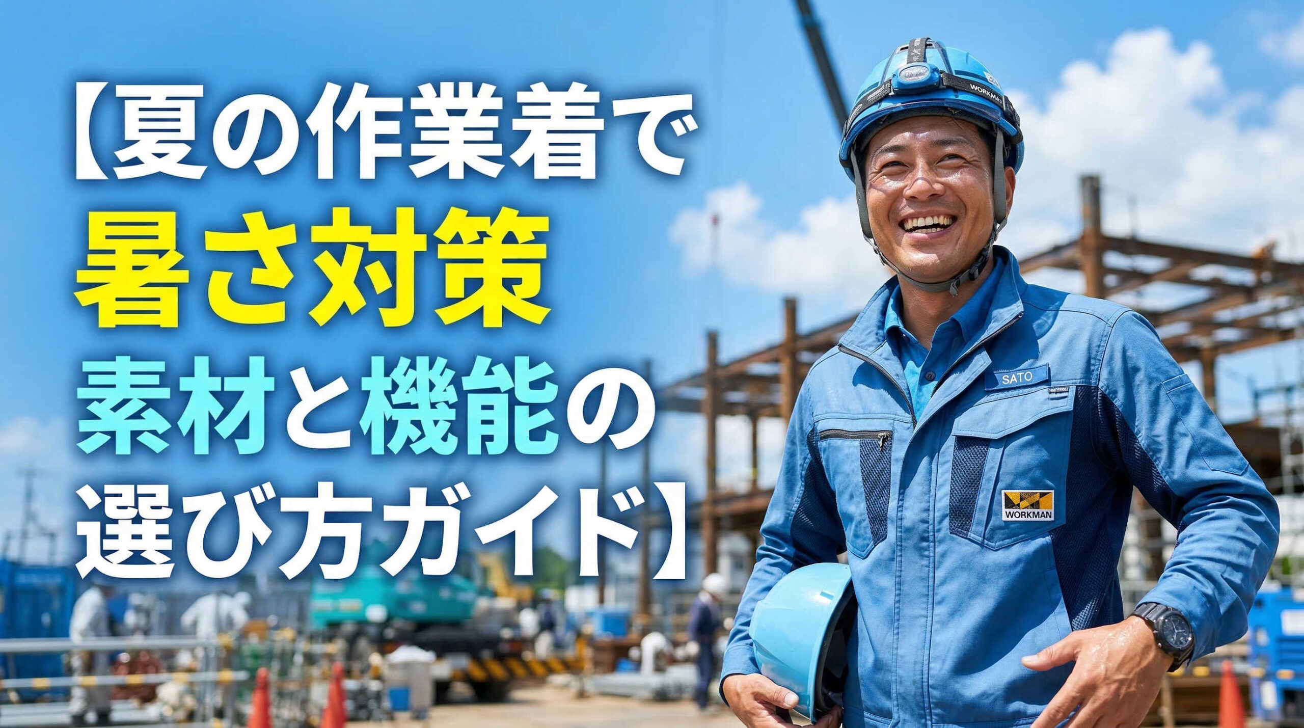 夏の作業着で暑さ対策 素材と機能の選び方ガイド