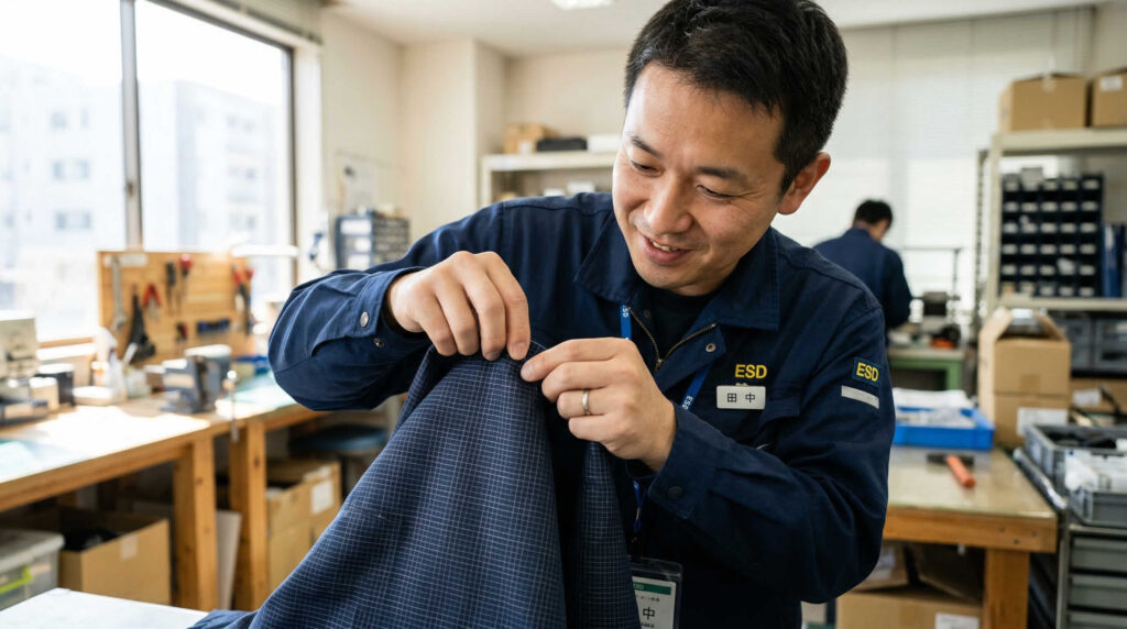 帯電防止作業着の仕組みと選び方