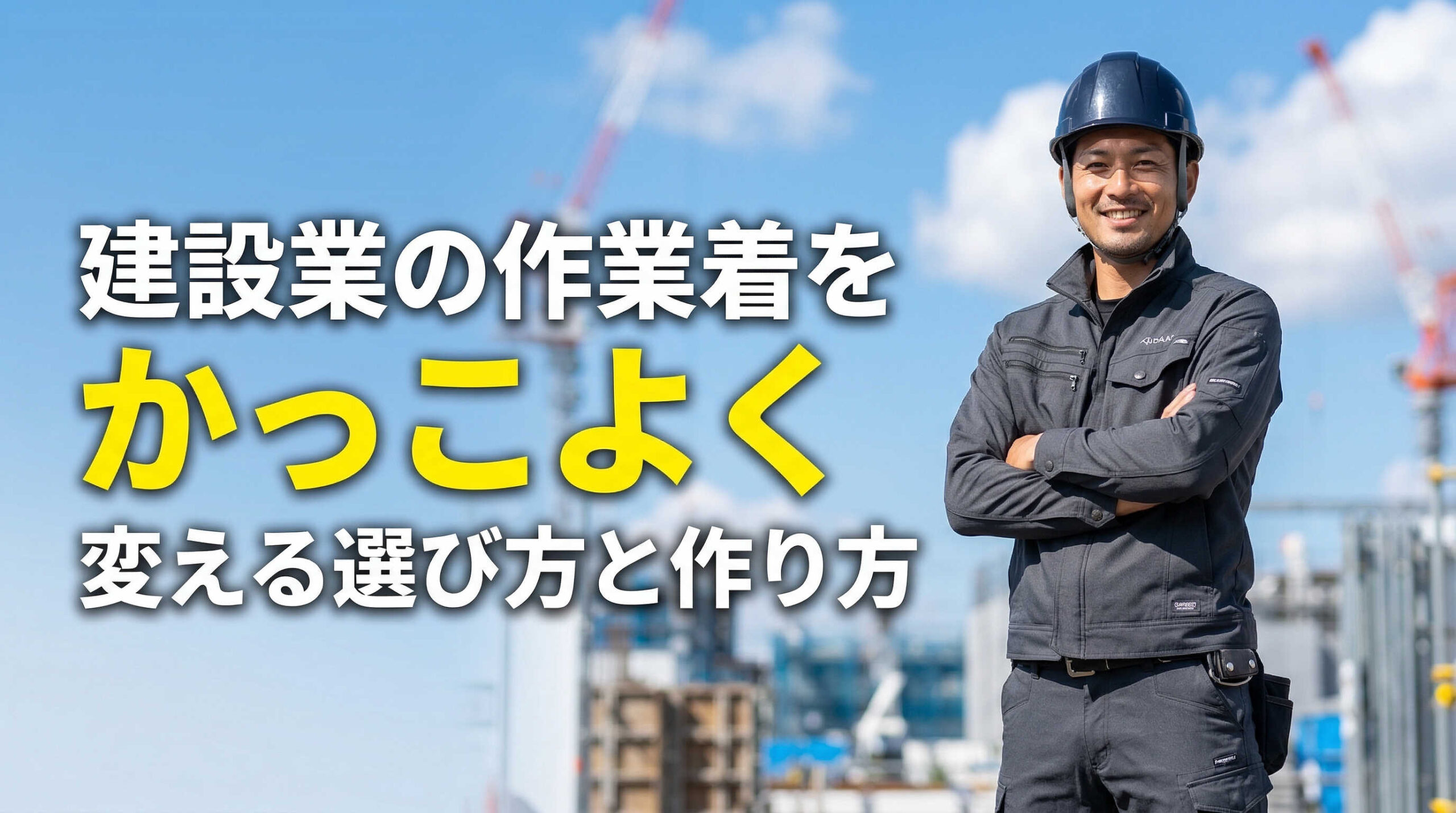 建設業の作業着をかっこよく変える選び方と作り方