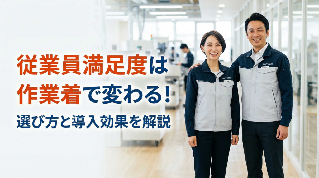 従業員満足度は作業着で変わる！選び方と導入効果を解説