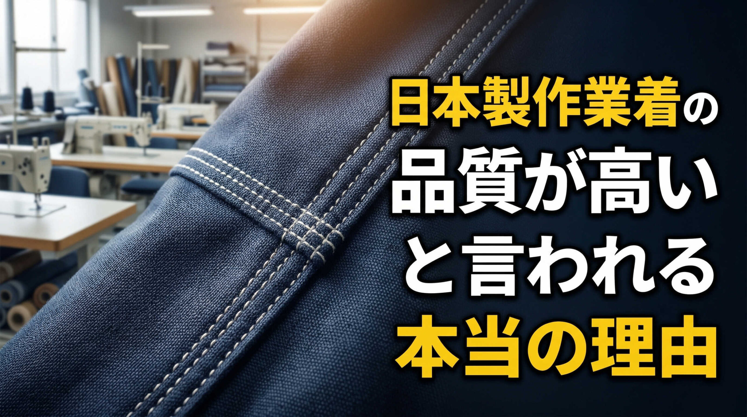 日本製作業着の品質が高いと言われる本当の理由
