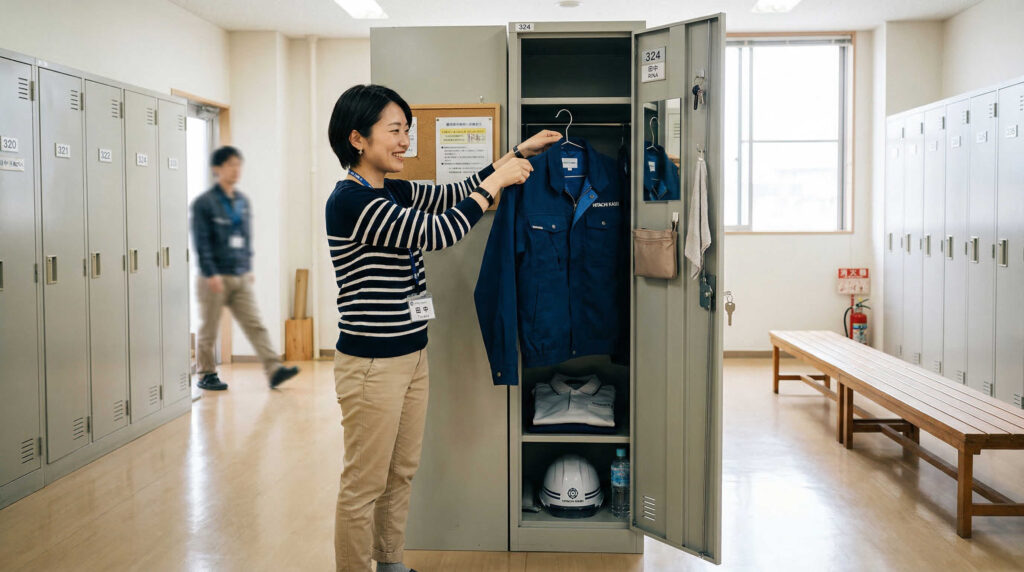 職場のロッカーで作業着をすっきり収納するコツ