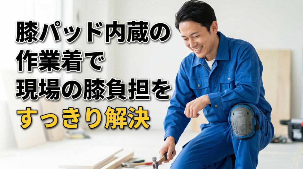 膝パッド内蔵の作業着で現場の膝負担をすっきり解決