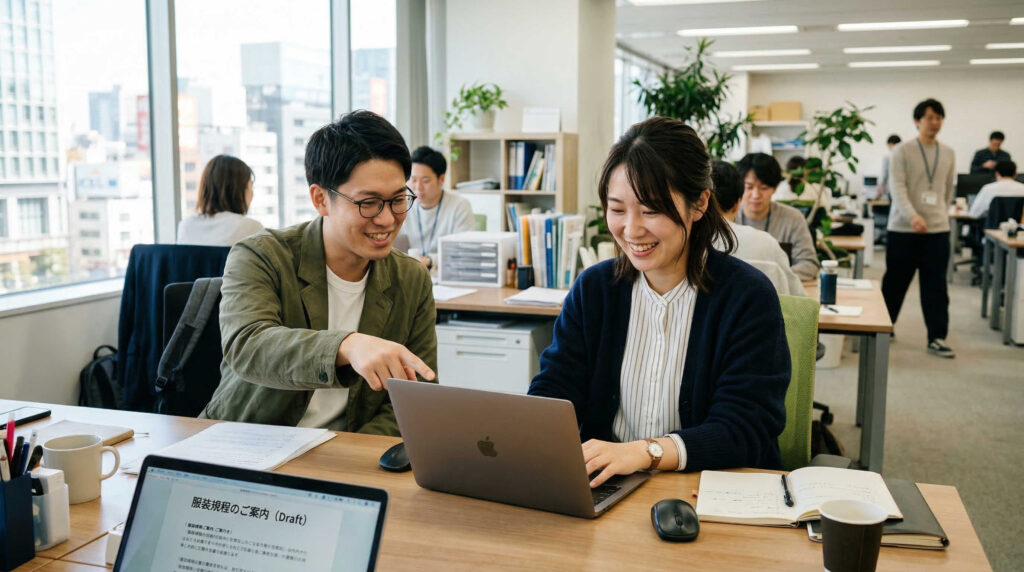 自社の服装規程に落とし込む手順